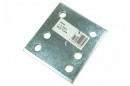 4 inch/6 hole drop plate, zinc plated (mp233)